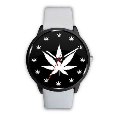 White Weed Leaf Watch