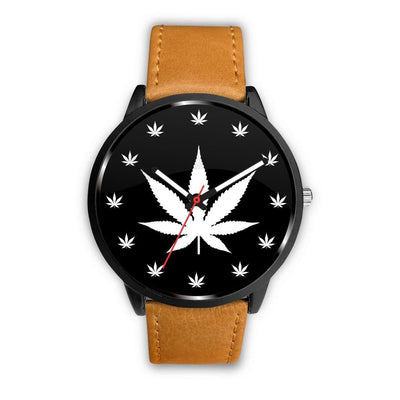 White Weed Leaf Watch