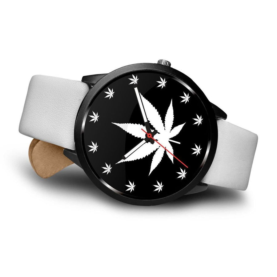 White Weed Leaf Watch