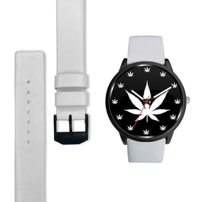 White Weed Leaf Watch