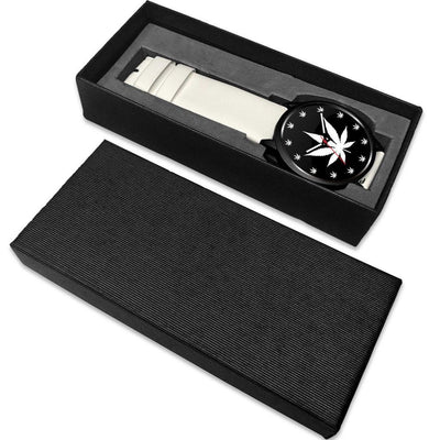 White Weed Leaf Watch