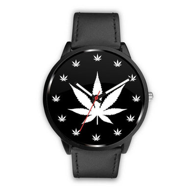 White Weed Leaf Watch