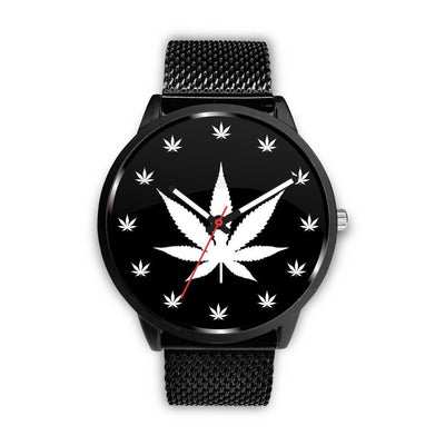White Weed Leaf Watch